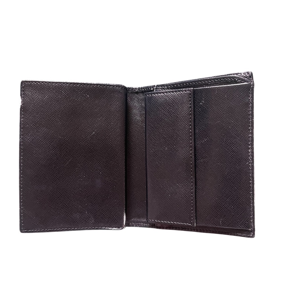 Authentic PRADA Nylon Bifold TESSUTO NERO
Saffiano Leather Black Wallet - Picture 7 of 10